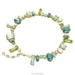 náhrdelník gema zmiešané strihy, zelené, pozlátené B8ZNT112 Swarovski šperky - Image 4