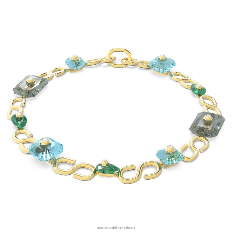nahrdelnik_numina_zmiesane_strihy_viacfarebne_pozlatene_b8znt88_swarovski_sperky.jpg náhrdelník numina zmiešané strihy, viacfarebné, pozlátené B8ZNT88 Swarovski šperky - Image 1
