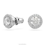 napichovacie náušnice constella kruhový rez, dlažba, biela, rhodiovaná B8ZNT658 Swarovski šperky - Image 3