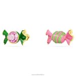 napichovacie náušnice dulcis cukríkové, viacfarebné, pozlátené B8ZNT748 Swarovski šperky - Image 4
