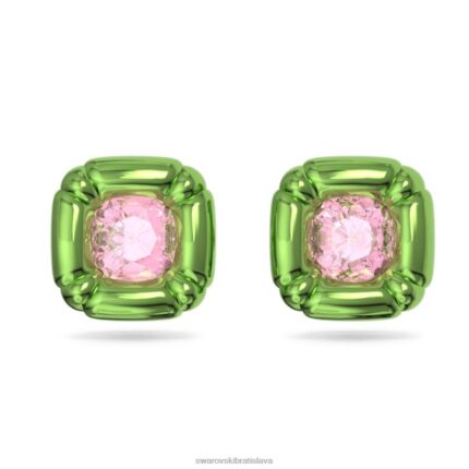 napichovacie náušnice dulcis vankúšový strih, zelená B8ZNT719 Swarovski šperky