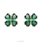 napichovacie náušnice idyllia ďatelina, zelená, pozlátená B8ZNT723 Swarovski šperky