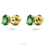 napichovacie náušnice stilla hruškový rez, zelený, pozlátený B8ZNT676 Swarovski šperky - Image 4