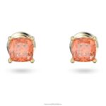 napichovacie náušnice stilla vankúšový strih, oranžová, pozlátená B8ZNT698 Swarovski šperky