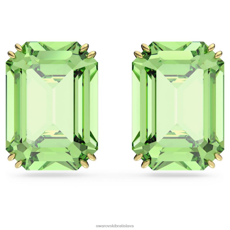 napichovacie_nausnice_tisicrocia_osemhranny_vybrus_zeleny_pozlateny_b8znt688_swarovski_sperky.jpg napichovacie náušnice tisícročia osemhranný výbrus, zelený, pozlátený B8ZNT688 Swarovski šperky - Image 1