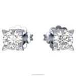 napichovacie náušnice večnosti 14k biele zlato B8ZNT650 Swarovski šperky