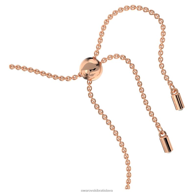 náramok exalta okrúhly strih, čierna, pozlátená ružovým zlatom B8ZNT536 Swarovski šperky - Image 4