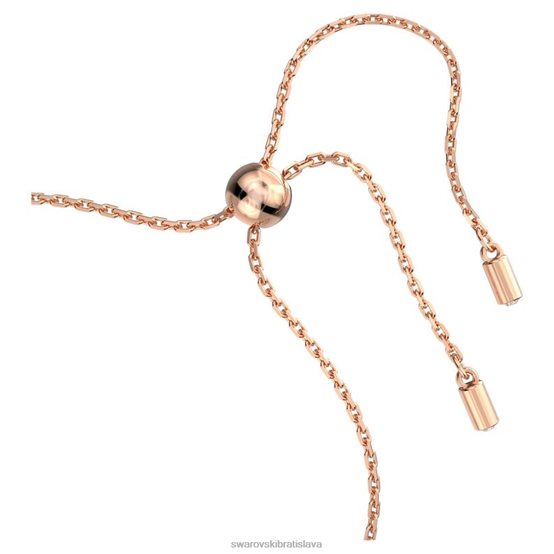 náramok súhvezdia okrúhly výbrus, biely, pozlátený ružovým zlatom B8ZNT491 Swarovski šperky - Image 4