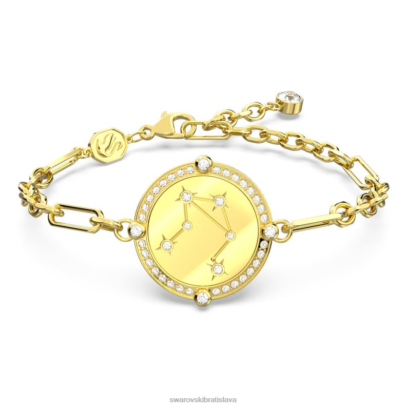 naramok_zverokruhu_vahy_zlaty_ton_pozlateny_b8znt468_swarovski_sperky.jpg náramok zverokruhu váhy, zlatý tón, pozlátený B8ZNT468 Swarovski šperky - Image 1