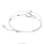 nekonečný náramok infinity, biele, rhodiované B8ZNT494 Swarovski šperky - Image 5
