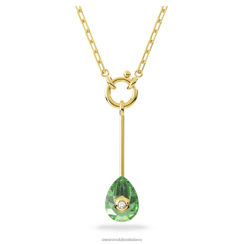 numina_y_privesok_zelena_pozlatena_b8znt337_swarovski_sperky.jpg numina y prívesok zelená, pozlátená B8ZNT337 Swarovski šperky - Image 1