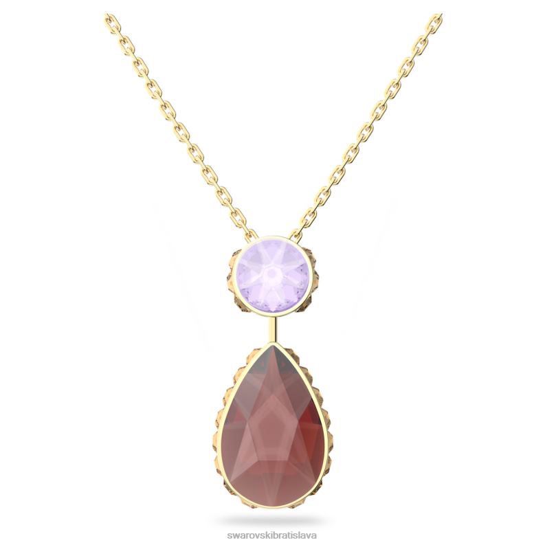 orbita_nahrdelnik_drop_cut_viacfarebne_pozlatene_b8znt114_swarovski_sperky.jpg orbita náhrdelník drop cut, viacfarebné, pozlátené B8ZNT114 Swarovski šperky - Image 1