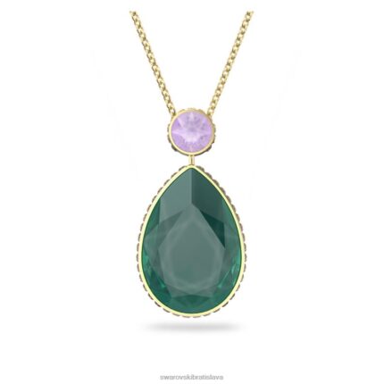 orbita náhrdelník drop cut, viacfarebné, pozlátené B8ZNT56 Swarovski šperky