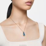 orbita náhrdelník osemhranný výbrus, viacfarebný, pozlátený B8ZNT59 Swarovski šperky - Image 2