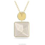 orbita náhrdelník štvorcový strih, viacfarebný, pozlátený B8ZNT125 Swarovski šperky - Image 5