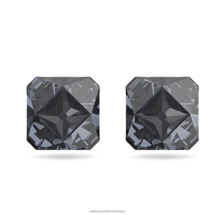 ortyxové napichovacie náušnice pyramídový výbrus, sivý, ruténiový B8ZNT696 Swarovski šperky