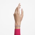 ortyxový náramok trojuholníkový strih, ružová, rhodiovaná B8ZNT559 Swarovski šperky - Image 2