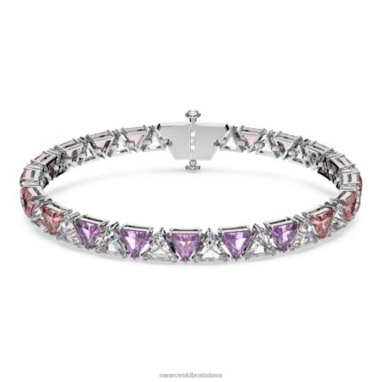 ortyxový náramok trojuholníkový strih, ružová, rhodiovaná B8ZNT559 Swarovski šperky