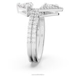 ortyxový prsteň zmiešané rezy, biele, rhodiované B8ZNT1017 Swarovski šperky - Image 4
