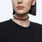 ortyxový tlmič pyramídový výbrus, fialový, pozlátený B8ZNT365 Swarovski šperky - Image 2
