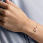 oslnivý labutí náramok magnetické zatváranie, labuť, ružové, pozlátené ružovým zlatom B8ZNT421 Swarovski šperky - Image 2
