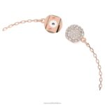 oslnivý labutí náramok magnetické zatváranie, labuť, ružové, pozlátené ružovým zlatom B8ZNT421 Swarovski šperky - Image 4