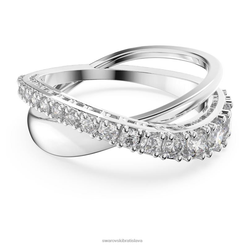 otocny_kruzok_okruhly_vybrus_biely_rhodiovany_b8znt1081_swarovski_sperky.jpg otočný krúžok okrúhly výbrus, biely, rhodiovaný B8ZNT1081 Swarovski šperky - Image 1