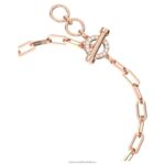 plyšový náramok medvedík, ružový, pozlátený ružovým zlatom B8ZNT434 Swarovski šperky - Image 4