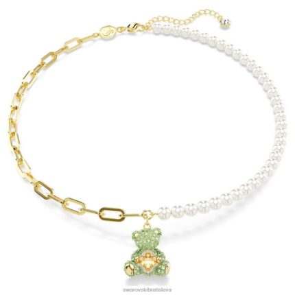 plyšový prívesok medveď, viacfarebný, pozlátený B8ZNT274 Swarovski šperky
