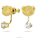plyšový set medveď, žltý, pozlátený B8ZNT410 Swarovski šperky - Image 6