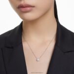 podpisový prívesok 14k biele zlato B8ZNT302 Swarovski šperky - Image 2
