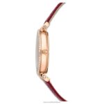 prechod mesačná fáza hodinky švajčiarska výroba, mesiac, kožený remienok, červená, povrchová úprava v ružovom zlate B8ZNT1197 Swarovski príslušenstvo - Image 8