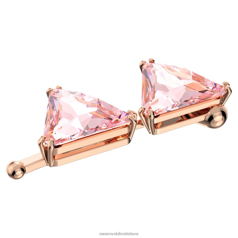 predlžovač ortyx trojuholníkový strih, ružové, pozlátené ružovým zlatom B8ZNT1128 Swarovski šperky - Image 3