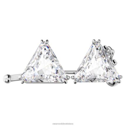 predlžovač ortyx trojuholníkový výbrus, biely, rhodiovaný B8ZNT1116 Swarovski šperky