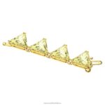 predlžovač ortyx trojuholníkový výbrus, žltý, pozlátený B8ZNT1115 Swarovski šperky - Image 2