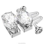 predlžovač tisícročí hruškový rez, biely, rhodiovaný B8ZNT1107 Swarovski šperky - Image 3