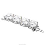 predlžovač tisícročí osemhranný výbrus, biely, rhodiovaný B8ZNT1111 Swarovski šperky - Image 2