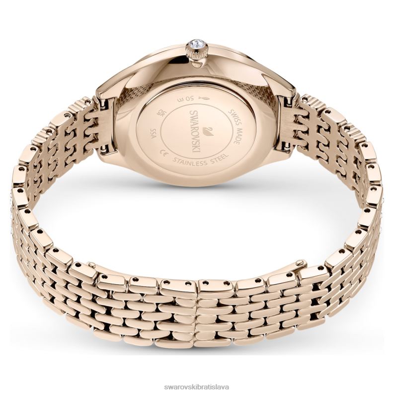 prilákať hodinky swiss made, pave, kovový náramok, zlatý tón, šampanské zlaté prevedenie B8ZNT1135 Swarovski príslušenstvo - Image 4
