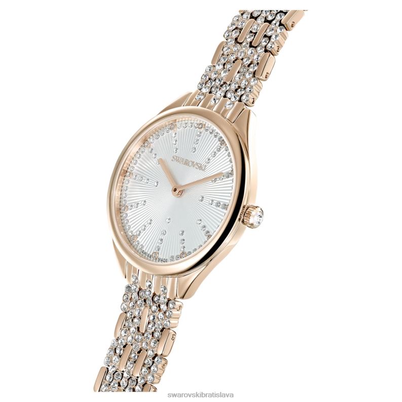 prilákať hodinky swiss made, pave, kovový náramok, zlatý tón, šampanské zlaté prevedenie B8ZNT1135 Swarovski príslušenstvo - Image 5
