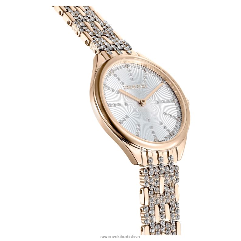 prilákať hodinky swiss made, pave, kovový náramok, zlatý tón, šampanské zlaté prevedenie B8ZNT1135 Swarovski príslušenstvo - Image 6