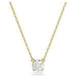 prívesok constella okrúhly výbrus, biely, pozlátený B8ZNT171 Swarovski šperky