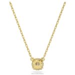 prívesok constella okrúhly výbrus, biely, pozlátený B8ZNT171 Swarovski šperky - Image 4