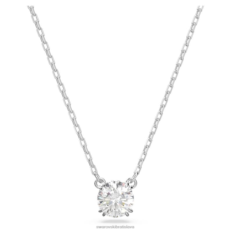 privesok_constella_okruhly_vybrus_biely_rhodiovany_b8znt169_swarovski_sperky.jpg prívesok constella okrúhly výbrus, biely, rhodiovaný B8ZNT169 Swarovski šperky - Image 1