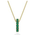 prívesok exalta okrúhly strih, zelená, pozlátená B8ZNT256 Swarovski šperky