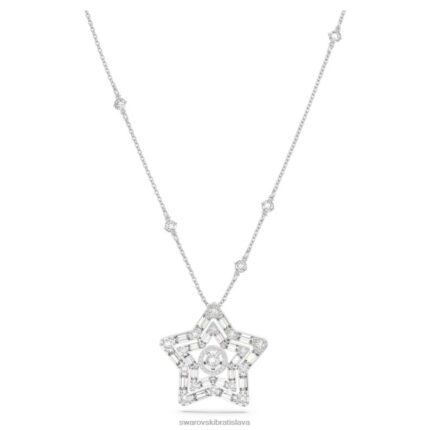 prívesok stella zmiešané rezy, hviezdicové, biele, rhodiované B8ZNT226 Swarovski šperky