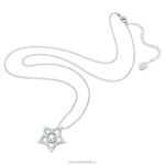 prívesok stella zmiešané rezy, hviezdicové, biele, rhodiované B8ZNT244 Swarovski šperky - Image 3