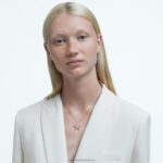 prívesok stella zmiešané strihy, hviezdicové, biele, pozlátené ružovým zlatom B8ZNT214 Swarovski šperky - Image 2