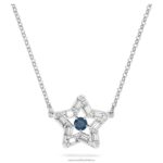 prívesok stella zmiešané strihy, hviezdicové, modré, rhodiované B8ZNT225 Swarovski šperky