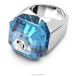 prsteň numina štvorcový rez, modrá, rhodiovaná B8ZNT1090 Swarovski šperky