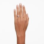 prsteň večnosti 14k biele zlato B8ZNT979 Swarovski šperky - Image 2